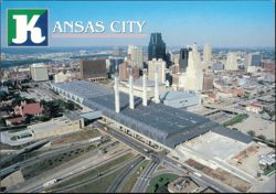 Bartle Hall Convention Center and Downtown Skyline Postcard