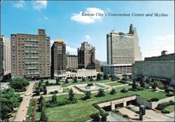 Kansas City's Convention Center and Skyline Postcard