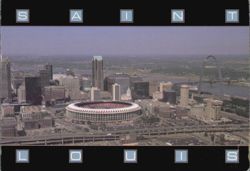 Aerial View of Central Business District Postcard