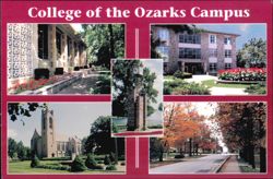 College of the Ozarks Campus Point Lookout Missouri Postcard