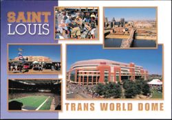 Trans World Dome Interior and Exterior Views Postcard