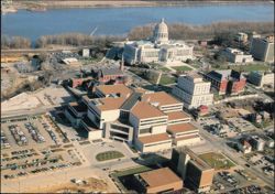 Aerial View of Truman Office Building and Capitol Postcard