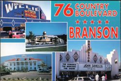 76 Country Boulevard Branson Shows and Attractions Postcard