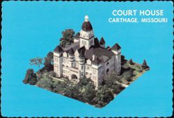 Jasper County Court House Postcard