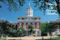 Jesse Hall Dome at University of Missouri Postcard