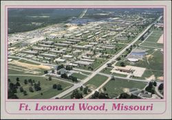 Ft. Leonard Wood Aerial View Postcard