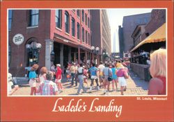 Laclede's Landing and Gateway Arch Postcard