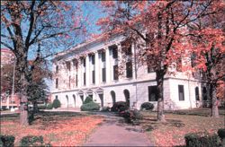 Pettis County Court House in Autumn Postcard