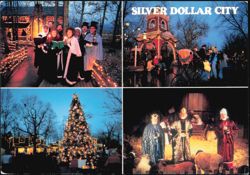 Silver Dollar City Christmas Scenes Missouri Postcard