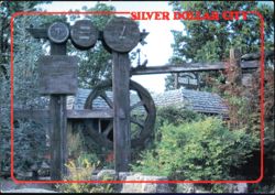 Waterclock at Silver Dollar City Missouri Postcard