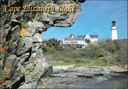 Two Lights Cape Elizabeth Maine Postcard