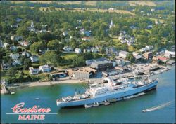 State of Maine Training Vessel at Maine Maritime Academy Postcard