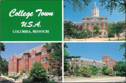 College Town USA - University, Columbia College, Stephens Postcard