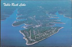 Table Rock Lake, Indian Point Aerial View Postcard
