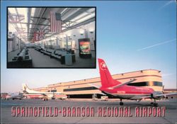 Springfield-Branson Regional Airport Terminal and Airplanes Postcard