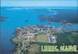 Aerial View with Campobello Island in the Background Postcard