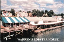 Warren's Lobster House on the Water in Kittery, Maine Postcard