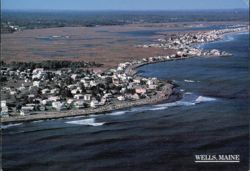 Aerial View of Moody Point and Fishermans Cove Postcard