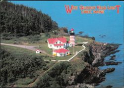 West Quoddy Head Light, The Easternmost Point in U.S.A. Postcard