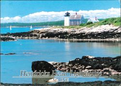 Hendricks Head Lighthouse - Southport, Maine Postcard