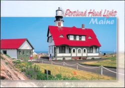 Portland Head Light in Cape Elizabeth Postcard