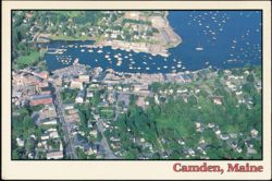 Aerial View of Harbor and Marina Postcard