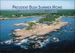 President George Walker Bush Summer Home at Walker's Point Postcard