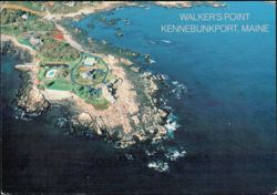 Walker's Point Aerial View Postcard