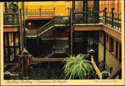 Bradbury Building - Interior Court and Staircase Postcard