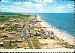 Aerial View Along the Gulf of Mexico Postcard