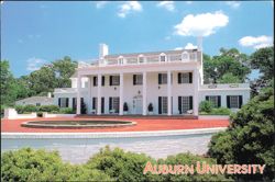 The President's Home, Auburn University Postcard