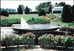 Olbrich Gardens Fountain and Grounds Postcard