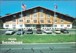 Chalet Landhaus Motel, Highway 69, New Glarus, Wisconsin Postcard