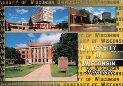 University of Wisconsin Milwaukee Campus Views Postcard