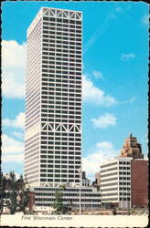 First Wisconsin Center 42-Story Bank Building Postcard