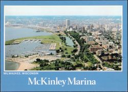 McKinley Marina Aerial View Postcard