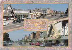 Alpine Village Street Scene Postcard