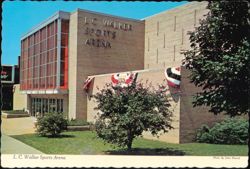 L.C. Walker Sports Arena Exterior View Postcard