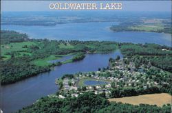 Coldwater Lake and East Long Lake Postcard