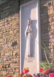 St. Frances Cabrini Statue Mt. Olivet Cemetery Detroit MI Postcard