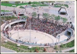 Hart Plaza Ethnic Festivals Amphitheater Postcard
