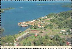Copper Harbor - A picturesque community overlooking Lake Superior Postcard