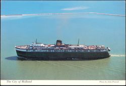 The City of Midland Ferry on Lake Michigan Postcard
