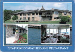 Stafford's Weathervane Restaurant Postcard