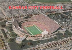 Arrowhead Stadium Aerial View, Kansas City Football Postcard