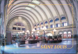 Grand Hall at Union Station - Hyatt Regency Hotel Postcard