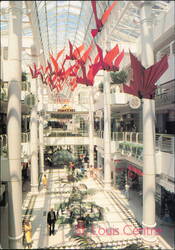 St. Louis Centre Atrium Interior With Hanging Art Postcard