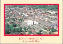 Aerial View, City on the Rise Postcard