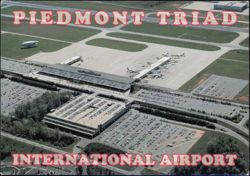 Piedmont Triad International Airport Terminal and Parking Postcard