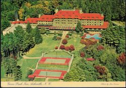 Grove Park Inn Aerial View with Tennis Courts and Pool Postcard